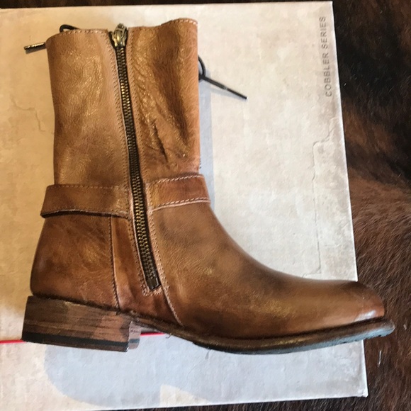 Bed Stu Ellsworth tan rustic ankle boot - Picture 4 of 5